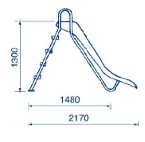 Toboggan droit – 1.3 m