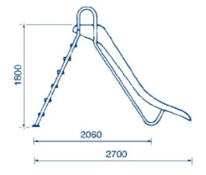 Toboggan droit – 1.8 m