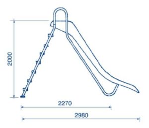 Toboggan droit – 2 m