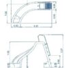 Toboggan tournant gauche - 1.8 m