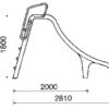 Toboggan pranaslide - 1.8 m