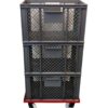 Chariot de rangement - 3 bacs + plateforme roulante