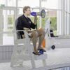 Chaise de surveillance polypropylène