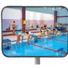 Miroir de surveillance en inox - 40 x 60 cm