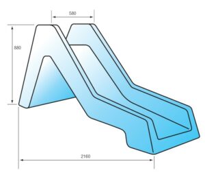 Toboggan droit – 70 cm