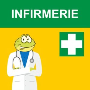 Panneau –  » Infirmerie « 