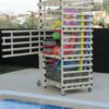 Armoire de rangement mobile PVC - 3 portes