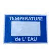 Panneau "Température de l'eau"