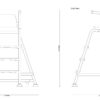 Chaise de surveillance Inox 316 - 150 cm