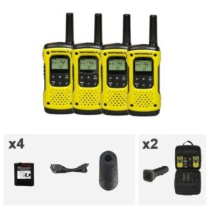 Talkie Walkie Motorola T92 H2O – Lot de 4