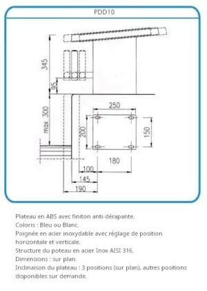 Plot de départ Inox AISI 316
