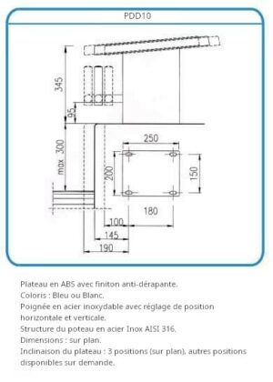 Plot de départ Inox AISI 316