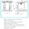 Plot de départ ABS avec trappe Inox