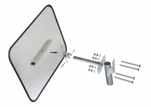 Miroir de surveillance en inox