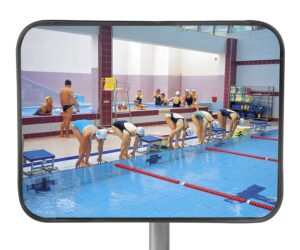 Miroir de surveillance – 80 x 100 cm – Visibilité : 35 m